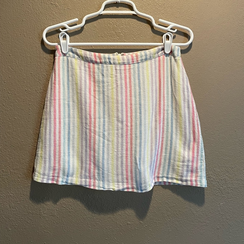 Striped pastel skirt